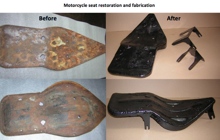 aton engineering motorcycle seat resoration